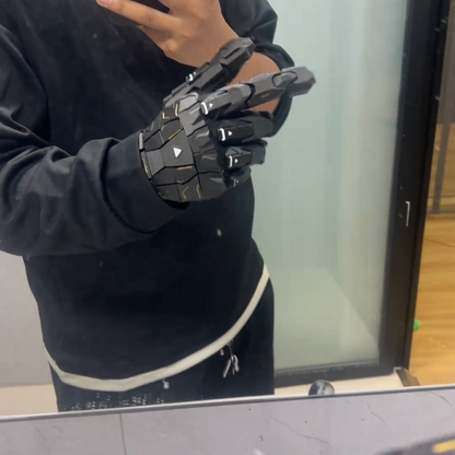 Cyberpunk Mecha Exoskeleton Gloves