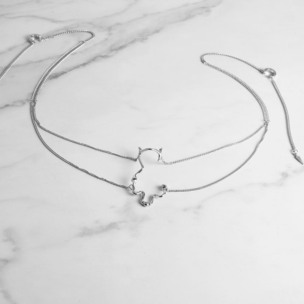 Cyberpunk Mechanical Style Facial Jewelry Set