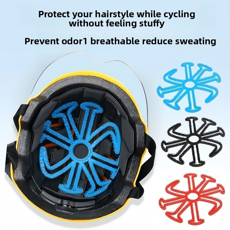 Cycling helmet liner