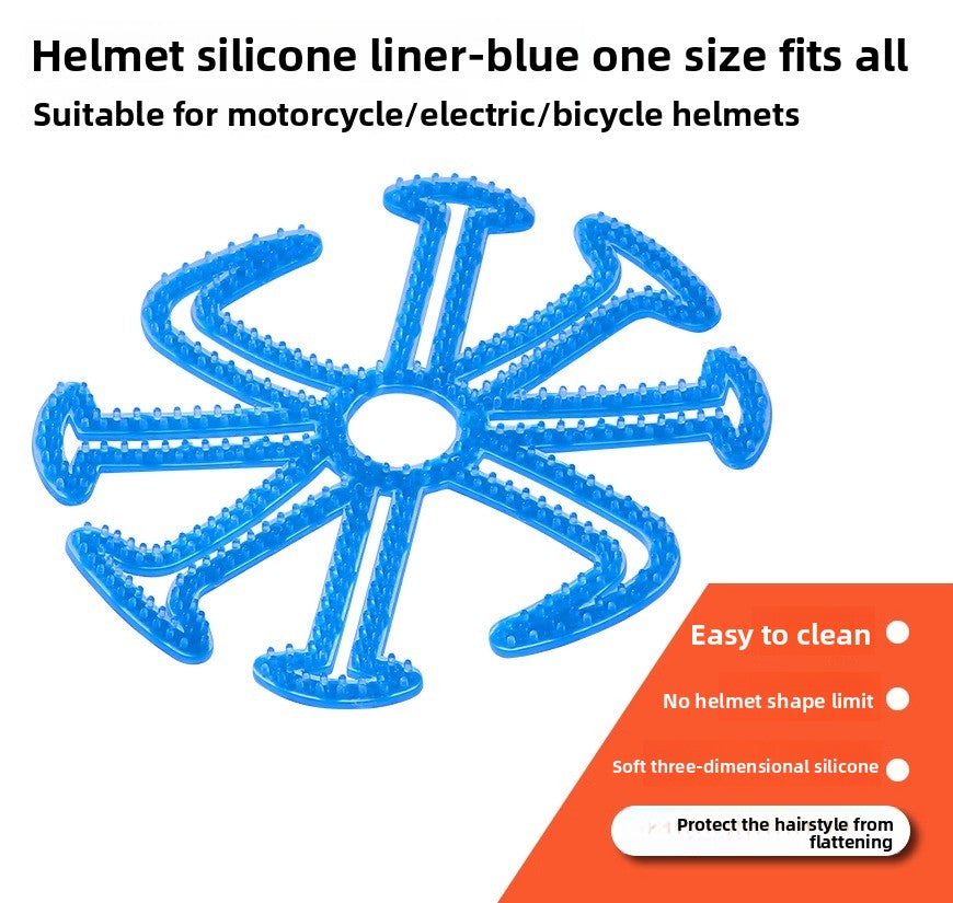 Cycling helmet liner