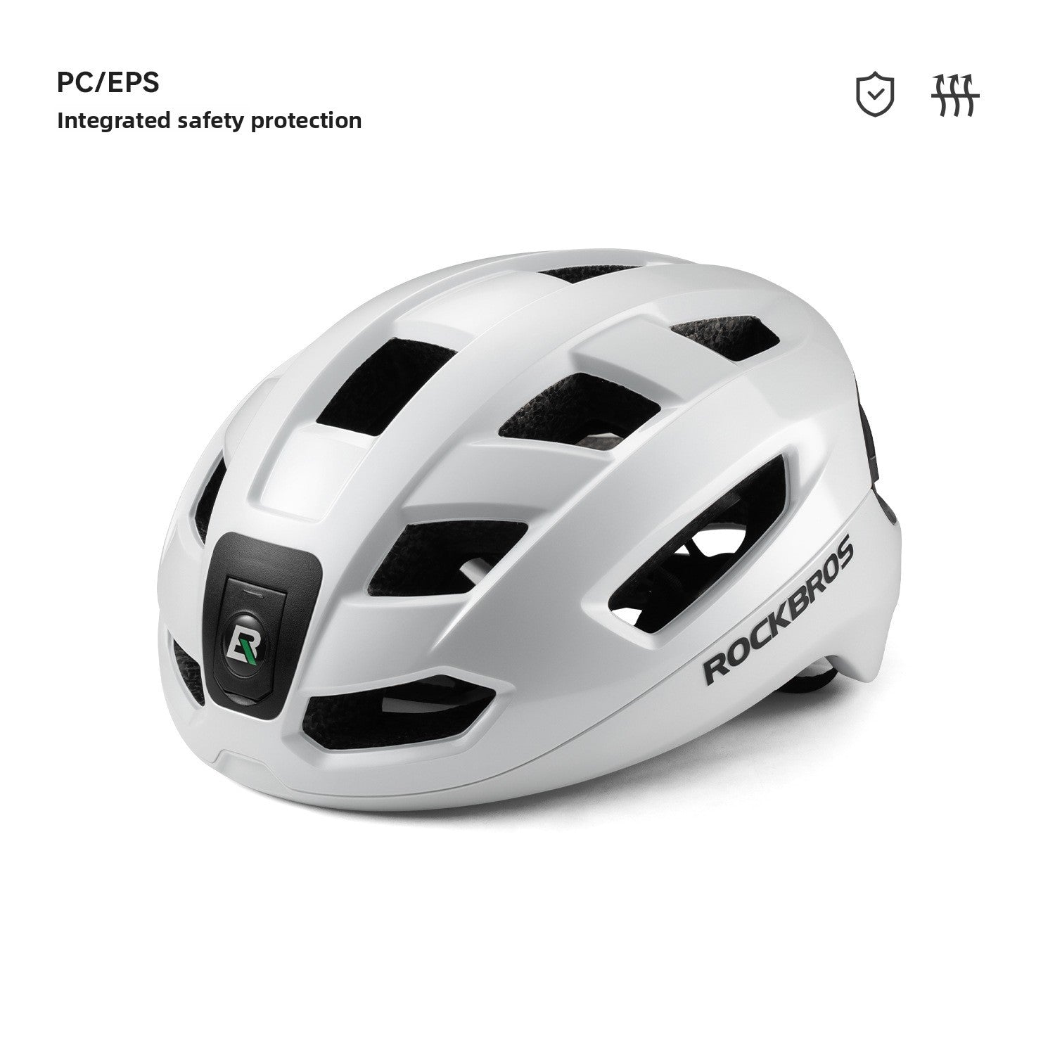 Cycling Helmet with Integrated Lights