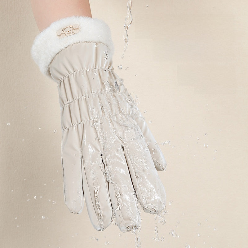 Cycling student ski gloves