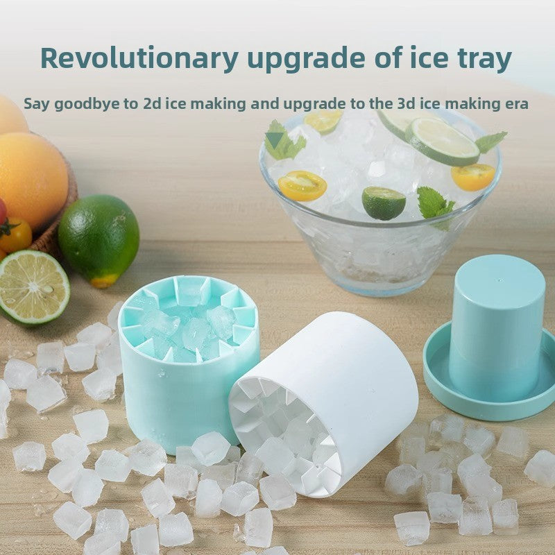 Cylinder Silicone Ice Cube Tray with Easy Release