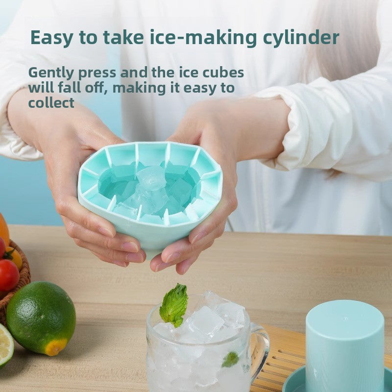 Cylinder Silicone Ice Cube Tray with Easy Release
