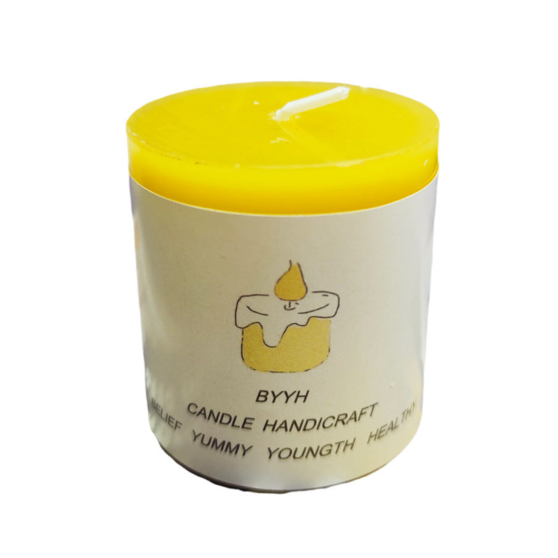 Cylindrical Beeswax Candles for Home Decoration