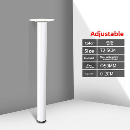 Cylindrical bracket table leg
