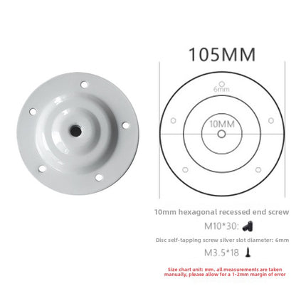 Cylindrical bracket table leg