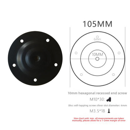 Cylindrical bracket table leg