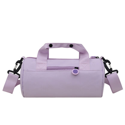 Cylindrical Cross-Body Travel Sports Bag