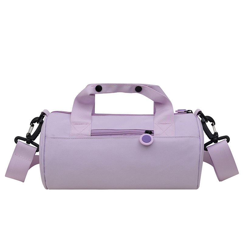Cylindrical Cross-Body Travel Sports Bag