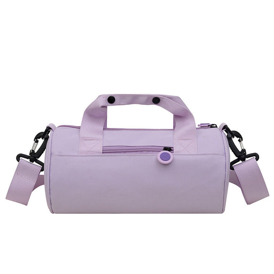 Cylindrical Cross-Body Travel Sports Bag