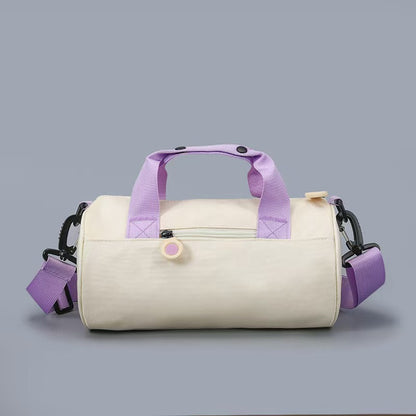 Cylindrical Cross-Body Travel Sports Bag