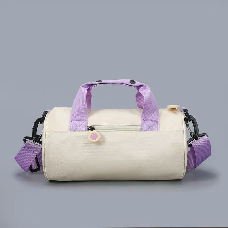 Cylindrical Cross-Body Travel Sports Bag