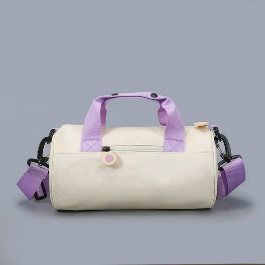 Cylindrical Cross-Body Travel Sports Bag