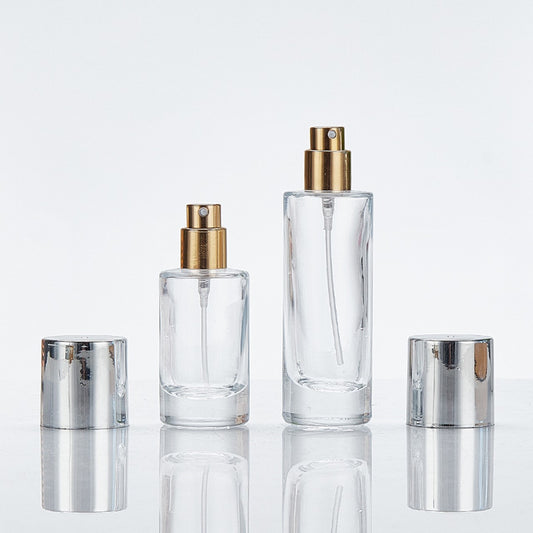 Cylindrical perfume bottle