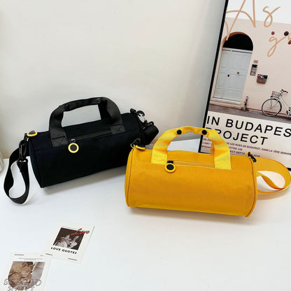 Cylindrical-Shape Travel Bag