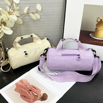 Cylindrical-Shape Travel Bag