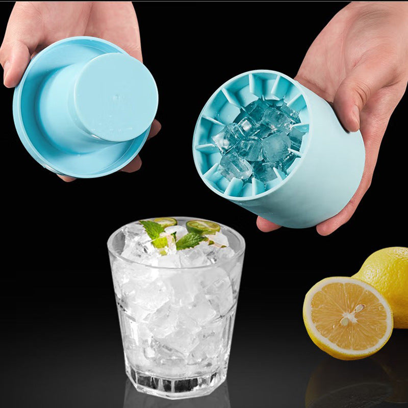 Cylindrical Silicone Ice Cube Tray