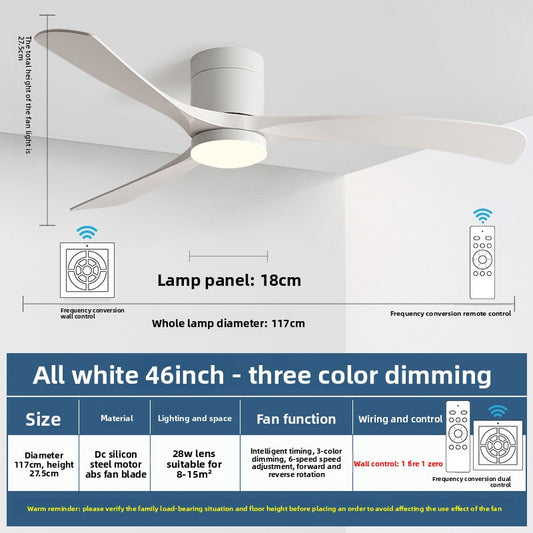 Modern Integrated Ceiling Fan Light and Quiet Performance