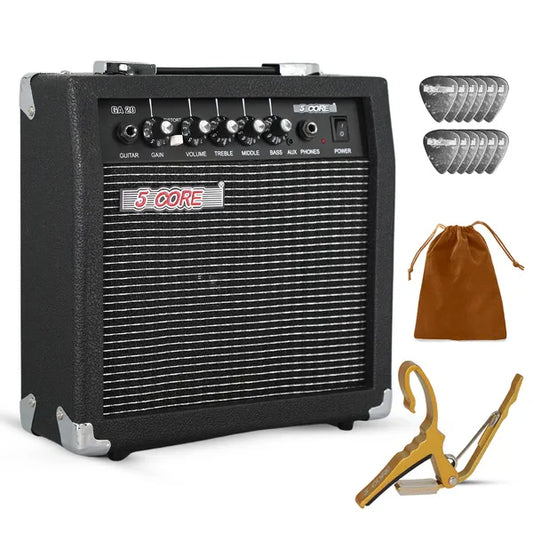 Buy 5 Core 20W Electric Guitar Amp Portable Mini Practice Amplifier