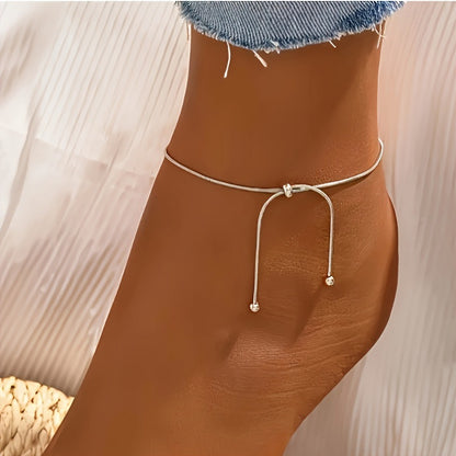 Adjustable Ball Bead Ankle Bracelet Fashion Jewelry Women
