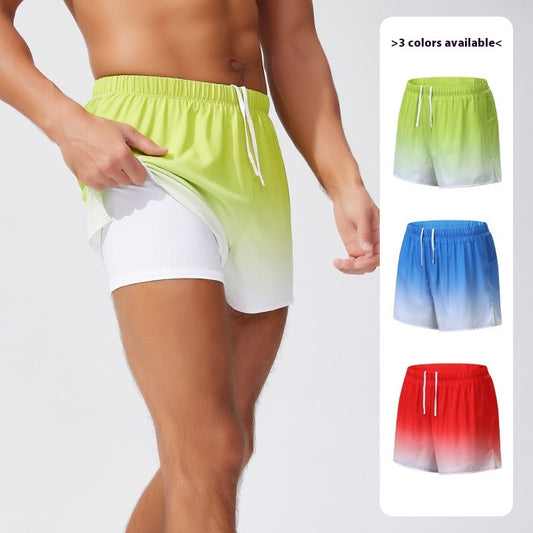 Men's and Women's Loose Double-Layer Beach Pants for Swimming