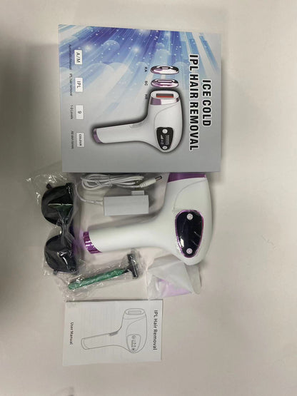 Ice Cooling Laser Hair Removal Device for Easy Skin Care