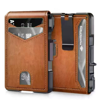 Carbon Fiber Folding Wallet Lightweight Cardholder for Men