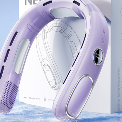 Neck-Worn Fan with Rechargeable Portable Airflow Design