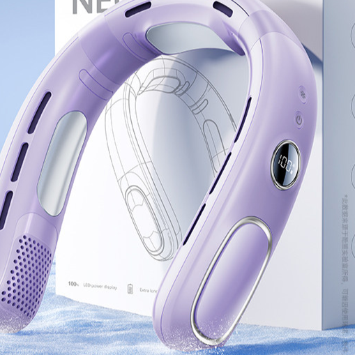 Neck-Worn Fan with Rechargeable Portable Airflow Design