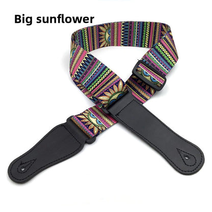 Widened Polyester Guitar Strap