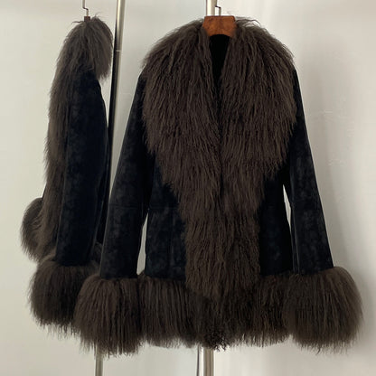 Thickened Wool Jacket With A Suede-like Finish for Winter