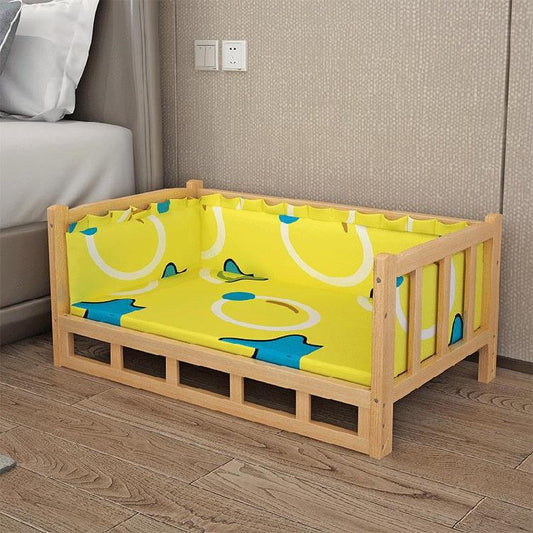 Pet Dog Bed – Summer Wooden Bed for Small and Large Dogs