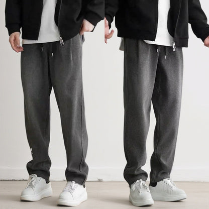 Men's Loose-Fit Retro-Style Jeans for Comfortable Spring Wear
