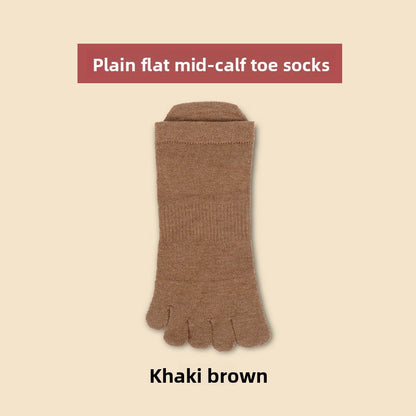 Merino Wool Five-Toe Breathable Socks for Outdoor Comfort