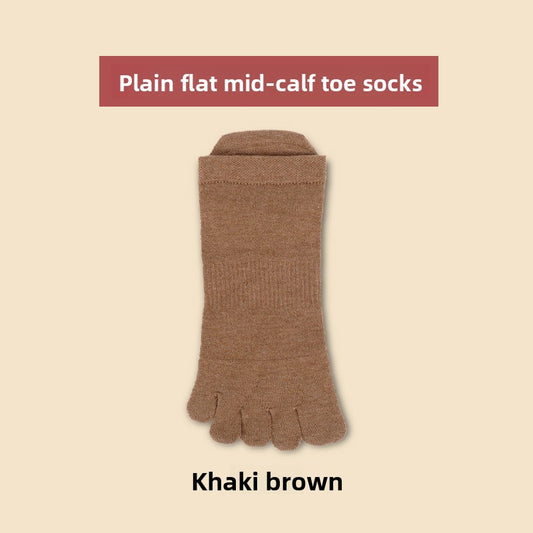 Merino Wool Five-Toe Breathable Socks for Outdoor Comfort