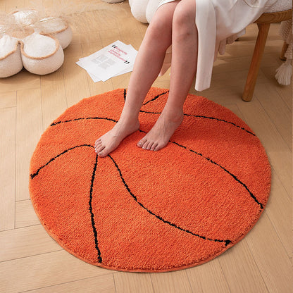 Absorbent Polyester Bath Mat with Geometric Design