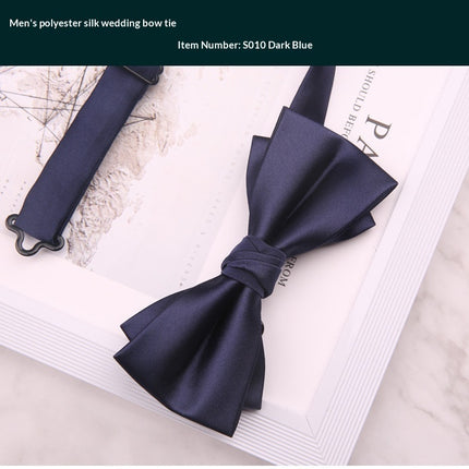 Mens Premium Polyester Wedding Bow Tie for Special Occasions
