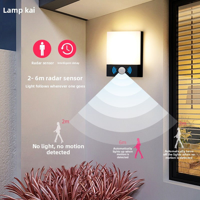 Outdoor Waterproof LED Wall Light with Motion Sensor