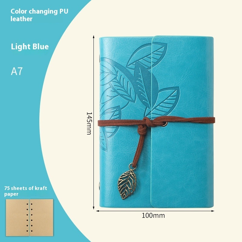 Creative Vintage Leaves Travel Diary Notebook Stationery