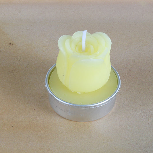 Artificial Succulent Rose Candles for Cute Home Decor Glow