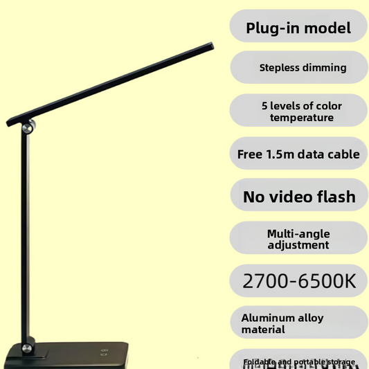 Eye-Protecting Desk Lamp with Soft LED Study Reading Light