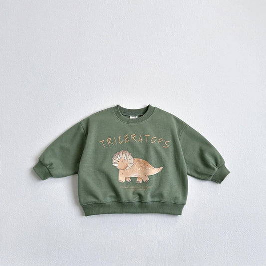 Children’s Korean Dinosaur Sweatshirt Cute Cartoon Hoodie