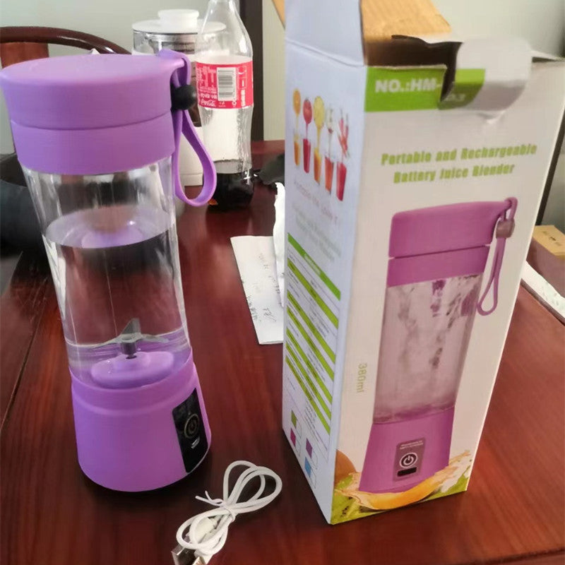 Buy Portable USB Rechargeable Blender 6 Blade Juicer Cup 380ML