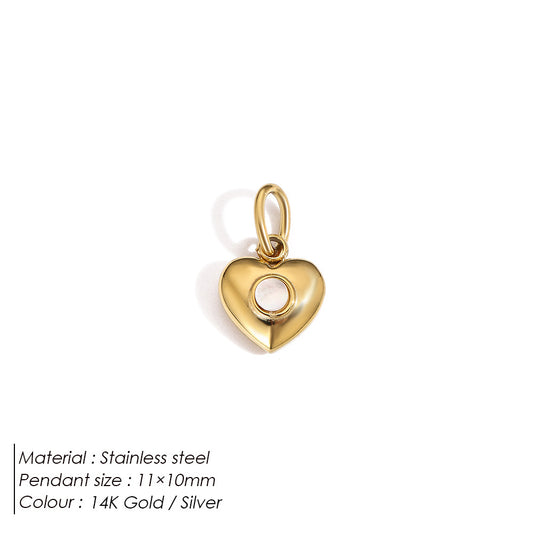 Stainless Steel Necklace Ring Earrings Set with Diamonds