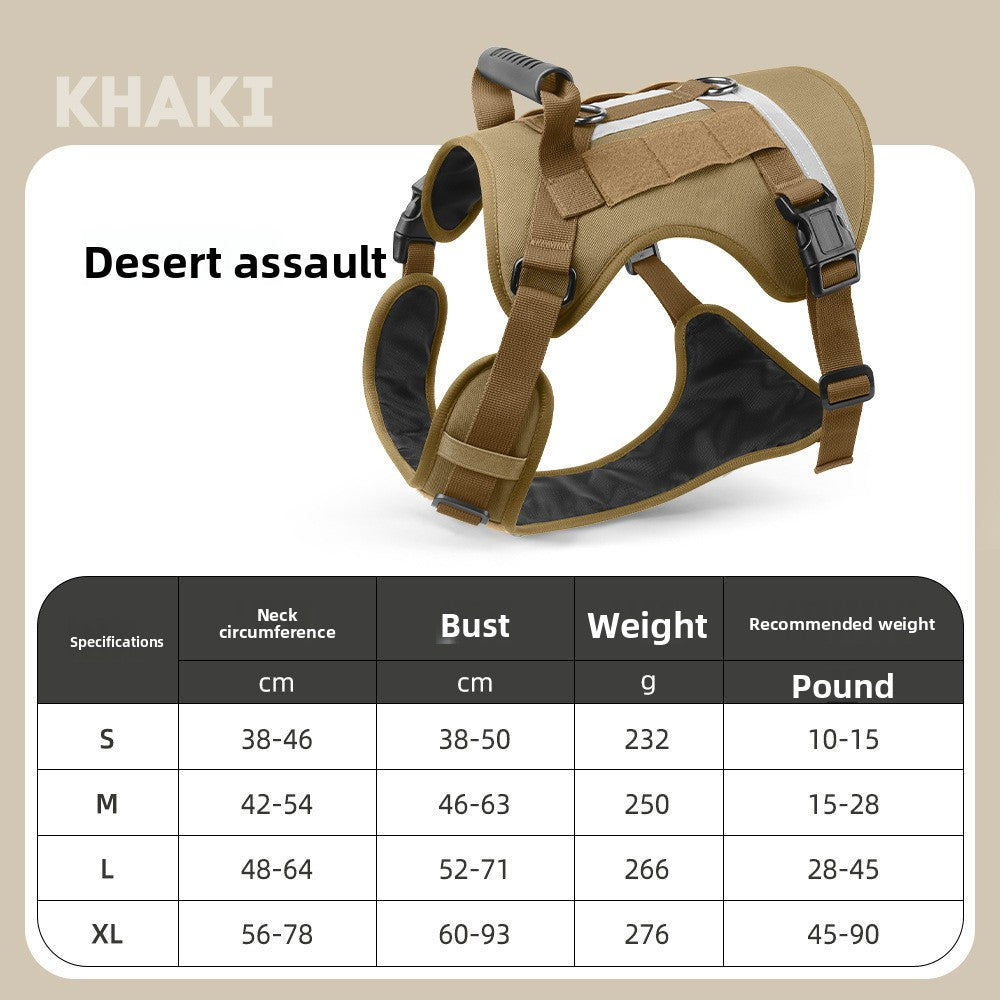 Tactical Reflective Dog Harness for Dogs Daily Walking Fit