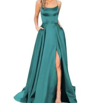 Solid Color Long Slimming Shoulder Hollow Bridesmaid Dress