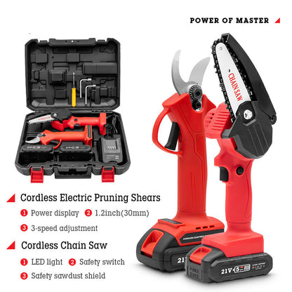 Electric Branch Shears – Rechargeable Garden Scissors Tool