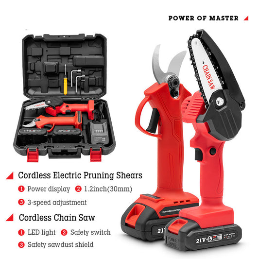 Electric Branch Shears – Rechargeable Garden Scissors Tool