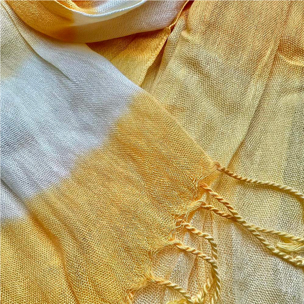 Buy 2pcs Sunshine Boho Scarf – Yellow Floral Printed Wrap Set